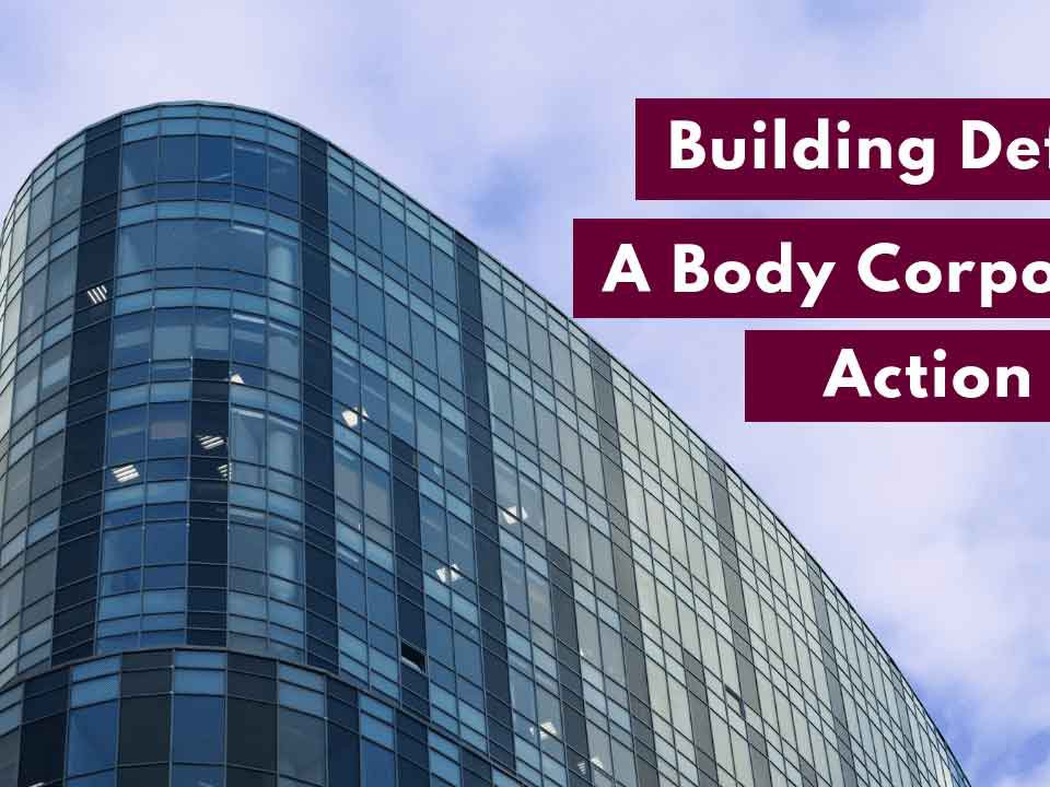 body corporate plan for building defects