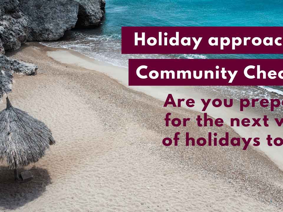 Strata Community Checklist during Holidays
