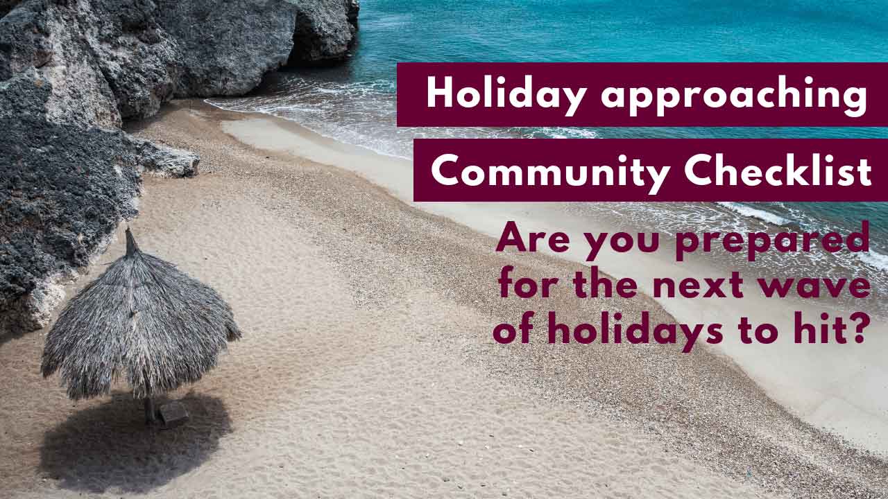 Strata Community Checklist during Holidays