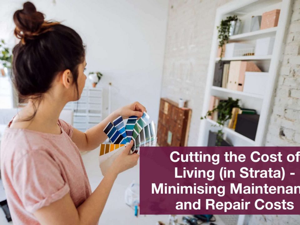 Cutting the cost of living (in strata) - minimising maintenance and repair costs